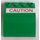 LEGO Green Slope 4 x 4 x 2 Curved with &#039;CAUTION&#039; Sticker (61487)