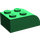 LEGO Grün Steigung Backstein 2 x 3 mit Gebogenes Oberteil (6215)