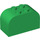 LEGO Green Slope Brick 2 x 4 x 2 Curved (4744)