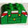 LEGO Green Slope Brick 2 x 4 x 2 Curved with Striped Shirt and Coveralls