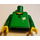 LEGO Zielony Sporty Piłka nożna Linesman (referee) Tułów (973)