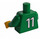 LEGO Green Sports Torso, No 11 (973)