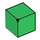LEGO Green Square Minifigure Head (19729 / 25194)