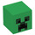 LEGO Groen Vierkant Minifigure Hoofd met Minecraft Creeper Gezicht (20275 / 28275)