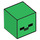 LEGO Groen Vierkant Minifigure Hoofd met Minecraft Zombie Gezicht (20049 / 28269)