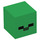 LEGO Groen Vierkant Minifigure Hoofd met Minecraft Zombie Gezicht (20049 / 28269)