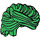 LEGO Green Swept Back Wavy Tousled Hair (43753 / 61183)
