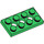 LEGO Green Technic Plate 2 x 4 with Holes (3709)