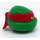 LEGO Green Teenage Mutant Ninja Turtles Head with Raphael Red Mask and Frown (13010)
