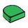 LEGO Green Tile 1 x 1 Half Oval (24246 / 35399)