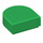 LEGO Vert Tuile 1 x 1 Demi Oval (24246 / 35399)