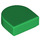 LEGO Green Tile 1 x 1 Half Oval (24246 / 35399)