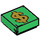 LEGO Verde Plana 1 x 1 con Gold Dollar Sign con ranura (3070 / 69046)