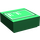 LEGO Vert Tuile 1 x 1 avec blanc Lines et Dots avec rainure (3070)