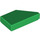 LEGO Green Tile 1 x 2 45° Angled Cut Left (5091)