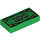 LEGO Green Tile 1 x 2 with 100 Cash with Groove (3069bpx7 / 82317)