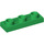 LEGO Green Tile 1 x 3 Inverted with Hole (35459)