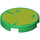 LEGO Vert Tuile 2 x 2 Rond avec Lime Lily Pad avec porte-goujon inférieur (14769 / 79873)