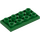 LEGO Green Tile 2 x 4 Inverted (3395)