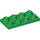 LEGO Green Tile 2 x 4 Inverted (3395)