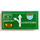 LEGO Green Tile 2 x 4 with Road sign with &#039;DOWNTOWN&#039; and &#039;AIRPORT&#039; Sticker (87079)