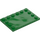 LEGO Groen Tegel 4 x 6 met Noppen aan 3 Edges (6180)