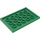 LEGO Grün Fliese 4 x 6 mit Bolzen auf 3 Edges (6180)
