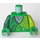 LEGO Grün Torso mit Lime Scales und Weiß Schal (973 / 76382)