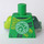 LEGO Grün Torso mit Lime Scales und Weiß Schal (973 / 76382)