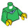 LEGO Green V-Neck Sweater Minifig Torso (973 / 76382)