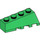 LEGO Grøn Kile 2 x 4 Sloped Venstre (43721)