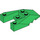 LEGO Green Wedge 6 x 4 Cutout with Stud Notches (6153)