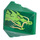 LEGO Green Wedge Curved 3 x 4 Triple with Dragon Head (Right) Sticker (64225)