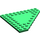 LEGO Grün Keil Platte 10 x 10 ohne Ecke ohne Bolzen Im zentrum (92584)