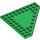 LEGO Grün Keil Platte 10 x 10 ohne Ecke ohne Bolzen Im zentrum (92584)