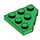 LEGO Green Wedge Plate 3 x 3 Corner (2450)