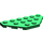 LEGO Green Wedge Plate 3 x 6 with 45º Corners (2419 / 43127)