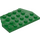 레고 녹색 쐐기 그릇 4 x 6 없이 코너 (32059 / 88165)