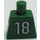 LEGO Verde Blanco y Verde Team Player con Number 18 en la parte trasera Torso sin brazos (973)