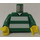LEGO Grün Weiß und Green Team Player mit Number 2 auf Der Rücken Torso (973)