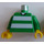 LEGO Green White and Green Team Player with Number 9 on Back Torso (973)