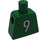 LEGO Green White and Green Team Player with Number 9 on Back Torso without Arms (973)