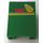 LEGO Green Windscreen 3 x 4 x 4 Inverted with 3 Stripes and &quot;5000&quot;, Wheat Spike on Right Side Sticker with Square Top Edges  (4872)