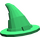 LEGO Groen Wizard Hoed met glad oppervlak (6131)