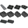 LEGO Grey Backstein Separator mit Schwarz Rahmen Pieces BAG6