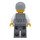 LEGO Grey Capelli Uomo con tie Minifigure