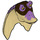 LEGO Gungan Head with Lavender Top and Dark Brown Mask (20889)