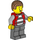 LEGO Hacksaw Hank con Unbuttoned Rojo Chaqueta Minifigura