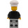 LEGO Hamburger Seller met Zwart Suit en Wit Chef Hoed minifiguur