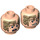 LEGO Han Solo Mudtrooper Minifigure Head (Recessed Solid Stud) (3626 / 39504)